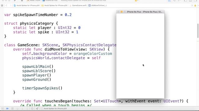 Construct 5 iPhone Diversions with Xcode8 and Quick 3 (8 Adding in the controls and the spike logic смотреть онлайн