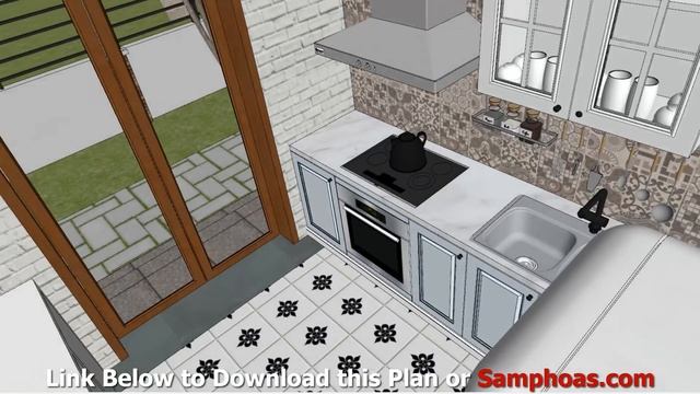 Interior Home Plan 7x10 Meter 4 Bedrooms смотреть онлайн