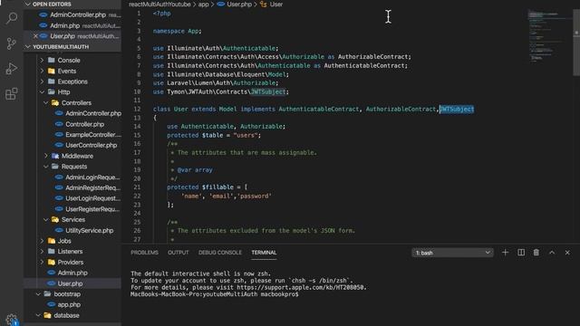 Laravel Lumen & React Redux Role Based Authorization(4)-Admin Login And Registration API смотреть онлайн