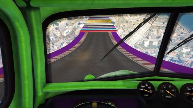 GTA V Epic New Stunt Race For Car Racing Challenge by Trevor and Shark смотреть онлайн