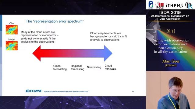 "Dealing with observation error correlations and non-Gaussianity in all-sky assimilation"　Alan Geer смотреть онлайн