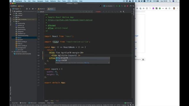 #1 - Modifiers | REACT-NATIVE-UI-LIB Overview смотреть онлайн