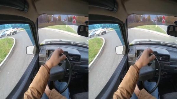 ПОЕЗДКА НА ДЕВЯТКЕ - Смотреть в VR очках SBS VR Video (Google Cardboard, Oculus Rift, VR Box 3D)