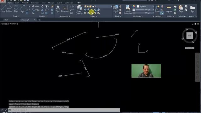 Freeze and Thaw AutoCAD Layer смотреть онлайн
