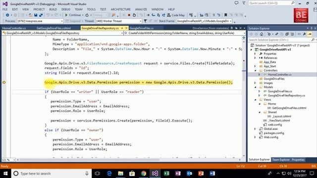 Google Drive API v3 - Manage Share & Set User Role Permissions смотреть онлайн