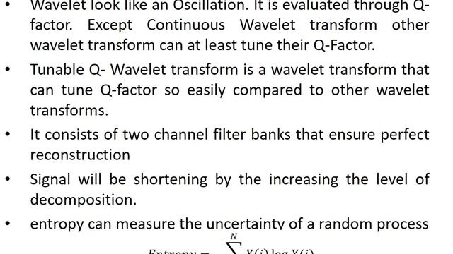 Tunable Q-Wavelet Transform Based Entropy Measurement to Detect and Classify Faults in Microgrid смотреть онлайн