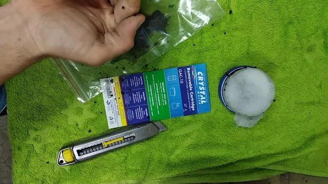 Что внутри угольного картриджа из скорлупа кокосового ореха