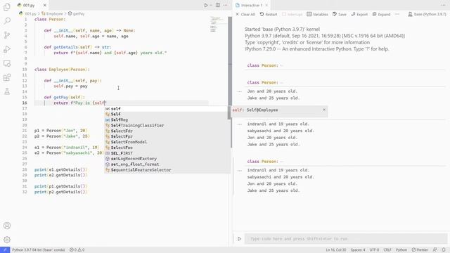 Learn Complete Python - # Day 35 - Subclasses & Polymorphism In Python | OOP in Python смотреть онлайн
