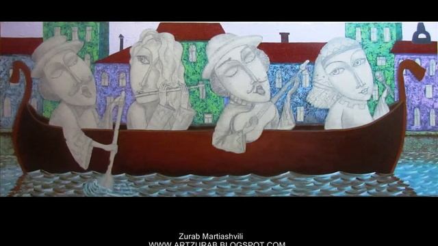 урок рисования маслом "Прогулка По Венеции" смотреть онлайн