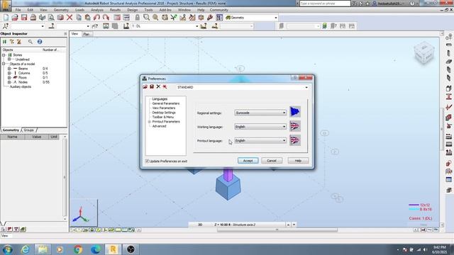 32. Autodesk Robot Structural Analysis professional Tutorials | How to change Language in Robot смотреть онлайн