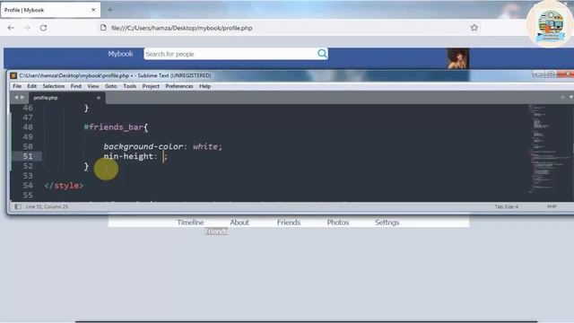 موقع اجتماعي من البداية - الجزء 11 - صفحة الملف الشخصي أصدقاء PHP HTML CSS MYSQL Database смотреть онлайн