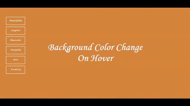 Jquery Background color change on hover смотреть онлайн