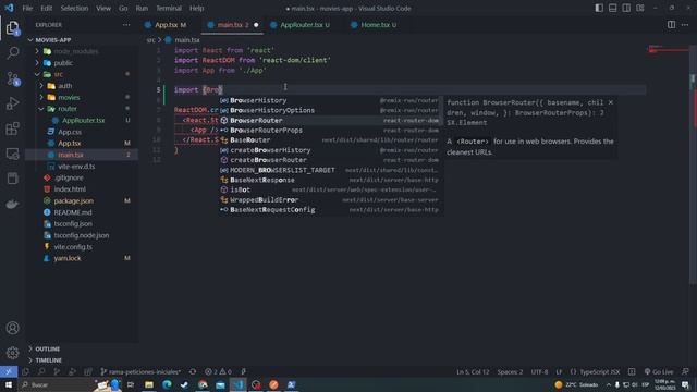 React + Vite Curso #25 Router de una aplicación concepto y ejemplo смотреть онлайн