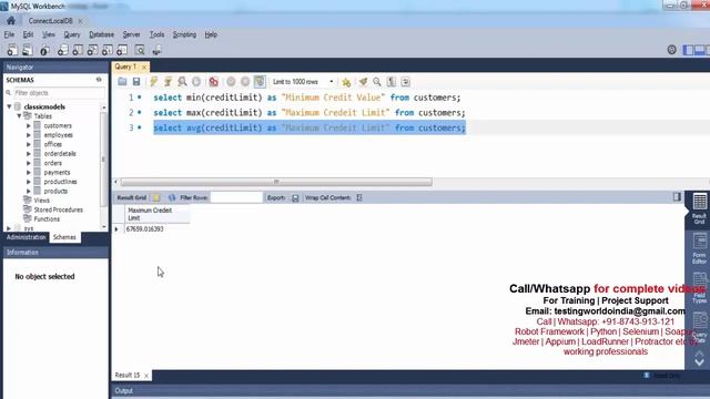 Database Testing : Select statement with Group Functions смотреть онлайн