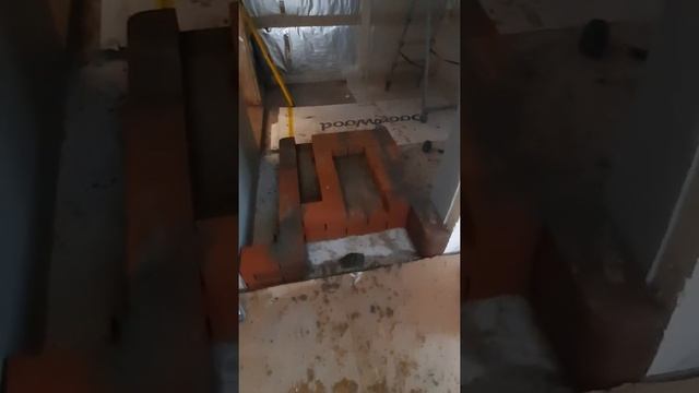 Начали класть банную печь. смотреть онлайн