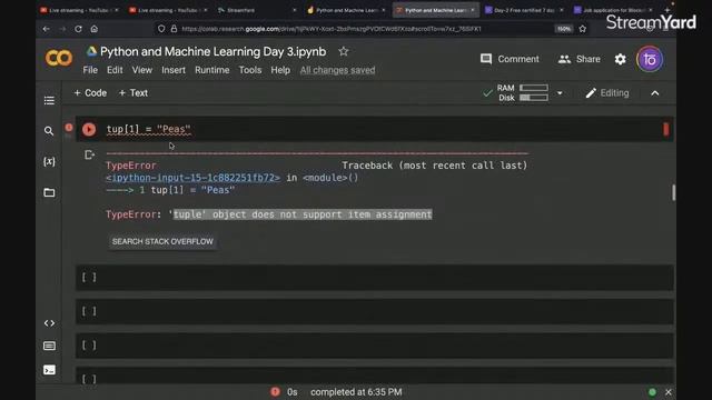 Python and Machine Learning | FREE BOOTCAMP | DAY 03 смотреть онлайн
