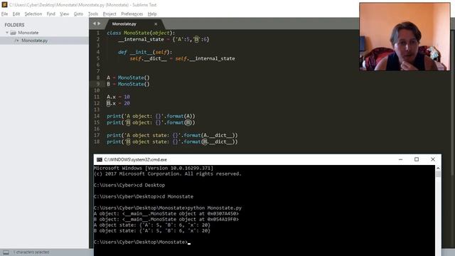 Python - OOP - Monostate Pattern смотреть онлайн