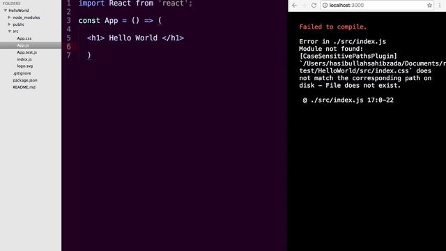 Create basic structure for React Application смотреть онлайн