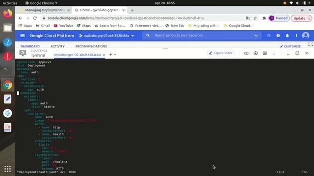 Managing Deployments Using Kubernetes Engine | GSP053 смотреть онлайн