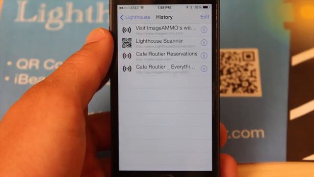Lighthouse Scanner App History Menu Function смотреть онлайн