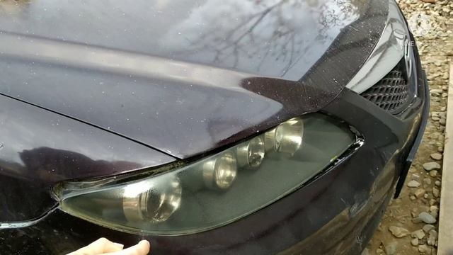 Чистка мутных фар за 1 минуту от 100 рублей!!!Авто лайфхак Мутные фары смотреть онлайн