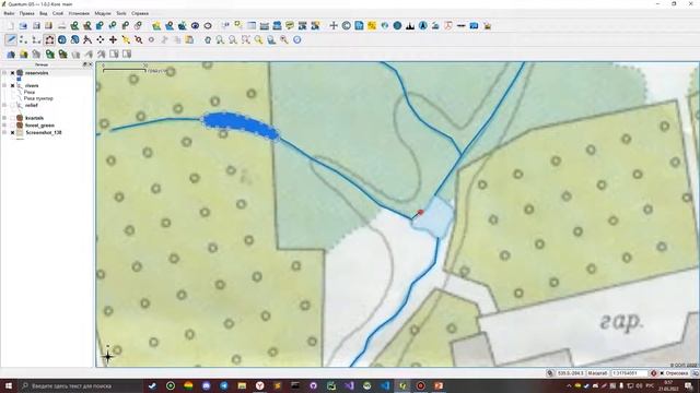Оцифровка карты Quantum GIS 1.0.2 Kore смотреть онлайн