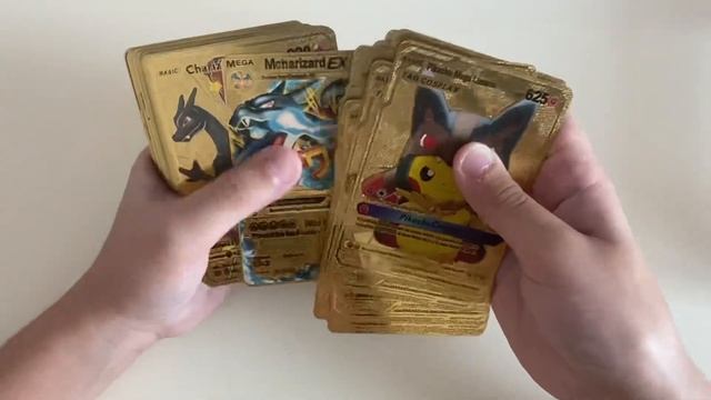 Opening Golden Pokémon Cards 55pcs From AliExpress