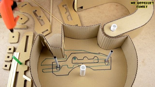 How to Make Fully Functional Lock from Cardboard (mr. hotglue's family) смотреть онлайн