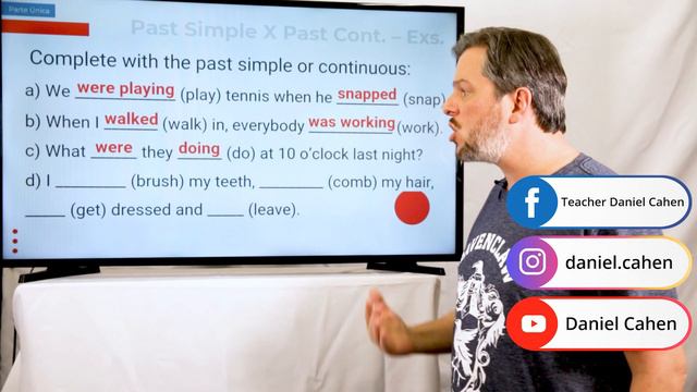 Past Simple X Past Continuous - Exercícios смотреть онлайн