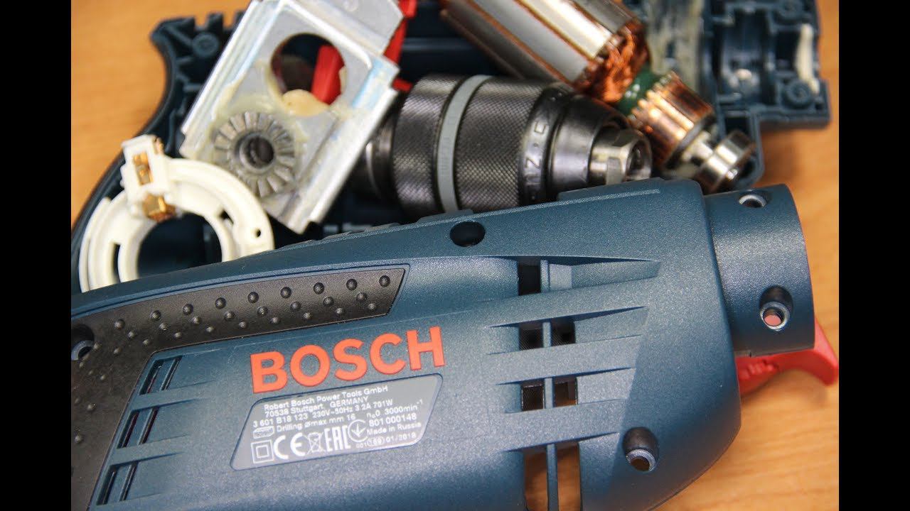 Bosch Professional Дрель Бош GSB 1600 RE / DRILL REPAIR REVIEW смотреть онлайн
