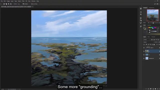 Landscape Speedpaint | Photoshop Digital Painting Process смотреть онлайн