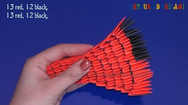 How to make a paper red bolid (Racing car). 3D origami tutorial смотреть онлайн