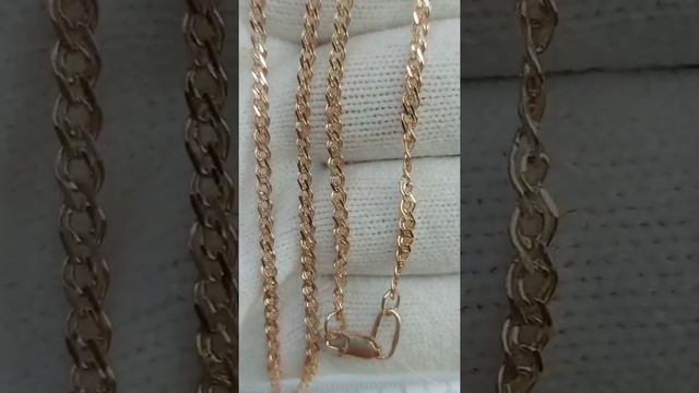Золотая цепь Нонна полновесная. 4,75-4,77 грамм. смотреть онлайн