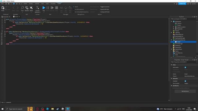 HOW TO MAKE A 2X SPEED GAMEPASS IN ROBLOX STUDIO 2023 смотреть онлайн
