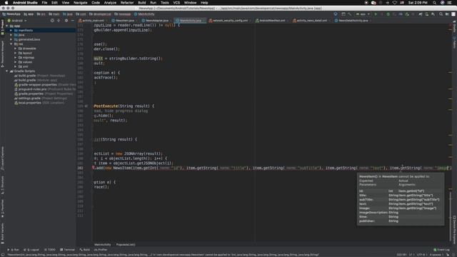 JSON Parsing and Picasso Library Tutorial part three - News App part 7 смотреть онлайн