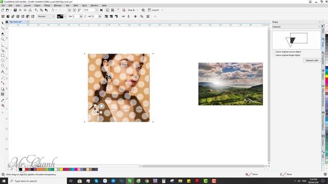 CorelDraw 2020 - 3 Tips & tricks Use Transparency Tool (part #1) смотреть онлайн