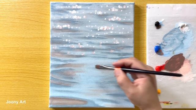 Swan On A Sparkling Lake / Acrylic Painting / STEP By STEP #231