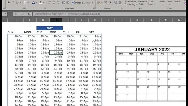 Excel Dynamic Calendar with Just One Formula in Hindi смотреть онлайн