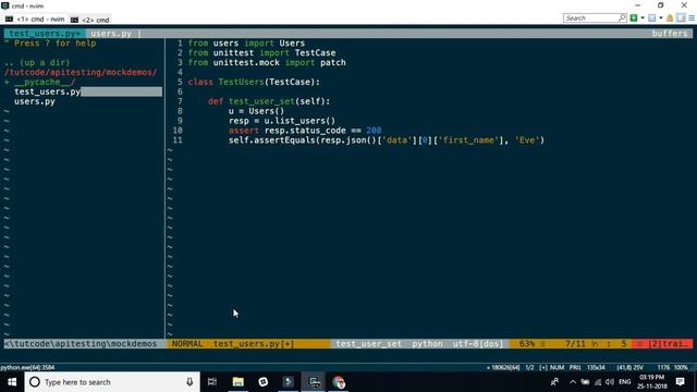 API mocking example смотреть онлайн