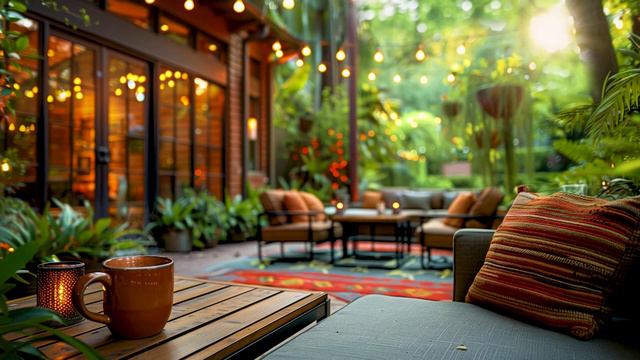 #9_ВИНТАЖНАЯ МУЗЫКА / Уютное ВРЕМЯПРЕПРОВОЖДЕНИЯ во дворе / ПРИЯТНАЯ музыка из ДОМА / Любимый КОФЕ