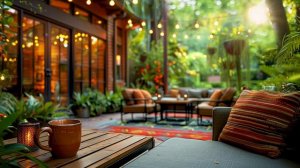 #9_ВИНТАЖНАЯ МУЗЫКА / Уютное ВРЕМЯПРЕПРОВОЖДЕНИЯ во дворе / ПРИЯТНАЯ музыка из ДОМА / Любимый КОФЕ