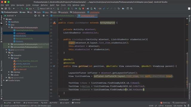 How to Retrieve Data From Firebase Database in Android | Android Firebase Part 4 смотреть онлайн