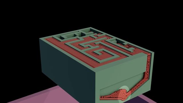 Particle Simulation #36 : 3D Maze Run Move Like Fluid Simulation смотреть онлайн