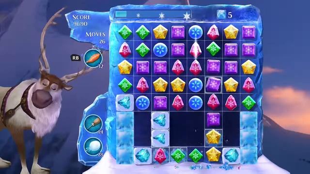 Frozen Free Fall: Snowball Fight Level 106 Walkthrough, , No Power Ups смотреть онлайн