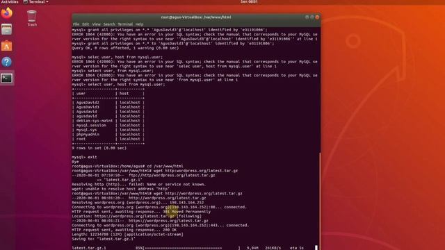 KONFIGURASI & INSTALASI CMS Wordpress || Ubuntu смотреть онлайн