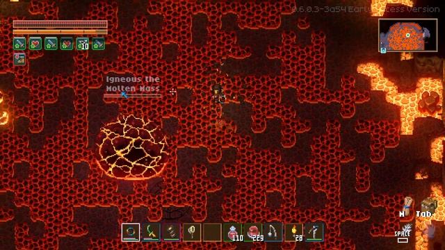 Core Keeper - No-Hit Igneous the Molten Mass смотреть онлайн