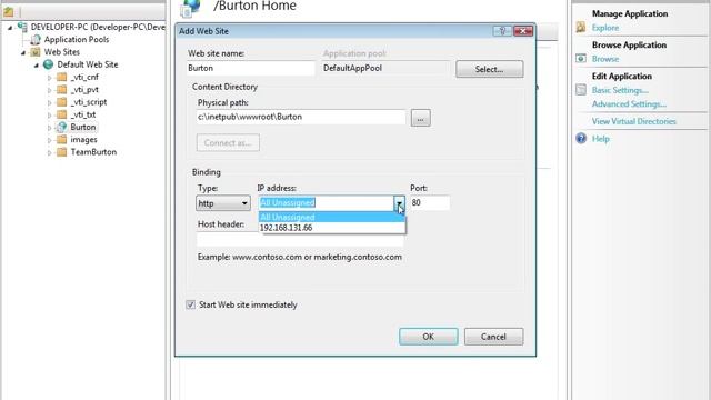 IIS 7 manager смотреть онлайн
