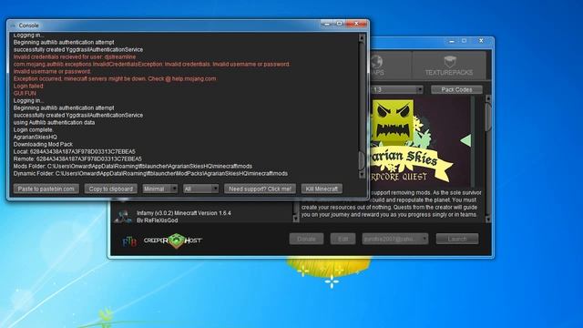 Minecraft установка FTB launcher и сборки Agrarian Skies смотреть онлайн