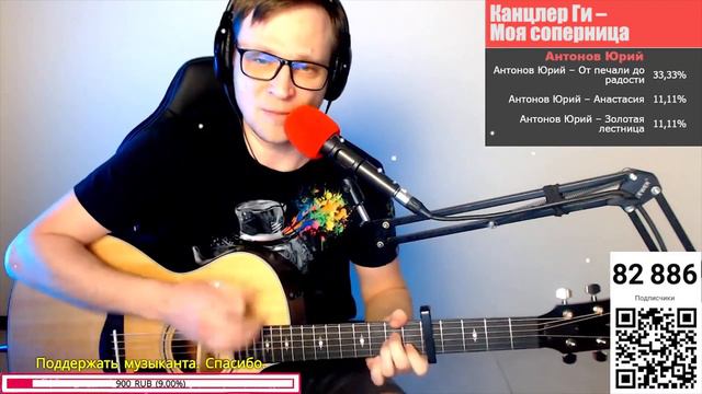 Канцлер Ги  Моя соперница  кавер на гитаре и аккорды