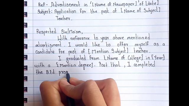 Application Letter For The Post Of Teacher | Job Application Letter Format In English смотреть онлайн